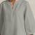 grey cotton blend short kurta