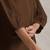 brown cotton blend short kurta