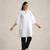white cotton blend short kurta