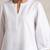 white cotton blend short kurta