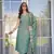Green color embroidery work viscosee chanderi fabric stylish partywear readymade kurta set