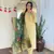 Yellow color viscosee chanderi fabric embroidery work with printed girlie kurta set with dupatta