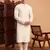 Off white rayon fabric chikankari embroidery work traditional kurta pajama for mens