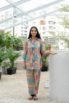 White printed cottonshirt 1