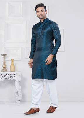 Rama jecquard silk pathani suits for mens wear 3