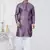 Purple jecquard silk pathani suits for mens wear