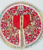 6.5'' Red Dabka Ladoo Gopal Poshak