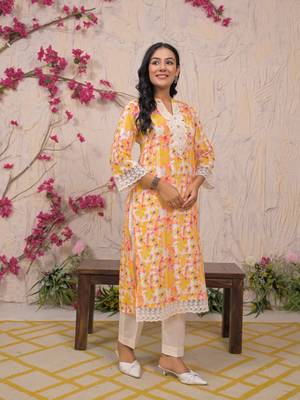 Rajhans amber cotton kurta pant set 1