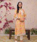 Rajhans amber cotton kurta pant set