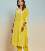 Rajhans parakeet cotton kurta pant set