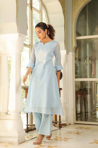 tiffany cotton kurta pant set