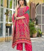 Mehna rose full heavy work kaftan pant set