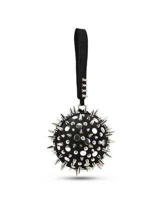 Black hand bag with semi suede velvet base 4