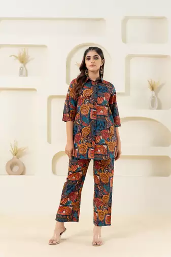 Abstract printed pure cotton (shirt)
