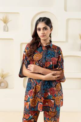 Abstract printed pure cotton (shirt) 3