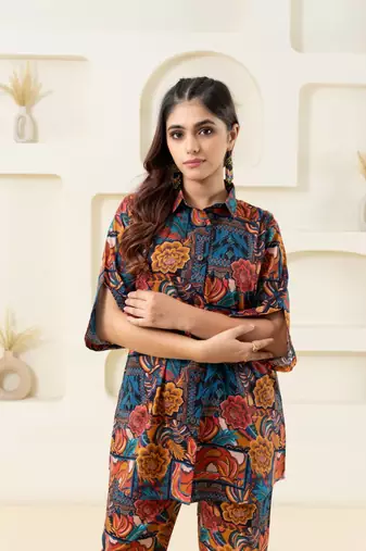 Abstract printed pure cotton (shirt)