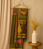 Multicolor Silk blend Printed Saree