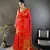 red silk blend meenakari zari weaving paithani saree