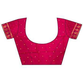 pink silk blend meenakari zari weaving paithani saree 5