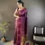 wine silk blend meenakari zari weaving paithani saree