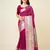 rani pink silk blend small butti zari weaving border banarasi saree