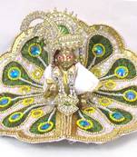 Ladoo Gopal in,9.5''(dia.) Mor pankh Shringar