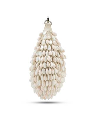 Ivory nano stone crystal embroidered hand bag 3