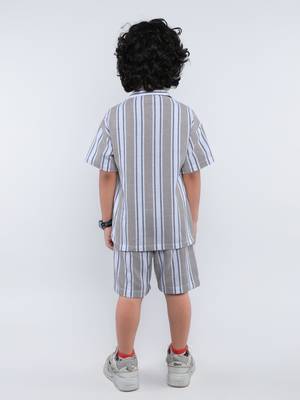 Grey striped jute co-ord set 2