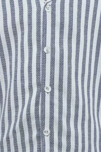 Blue striped jute co-ord set