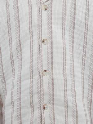 Cream striped jute co-ord set 5
