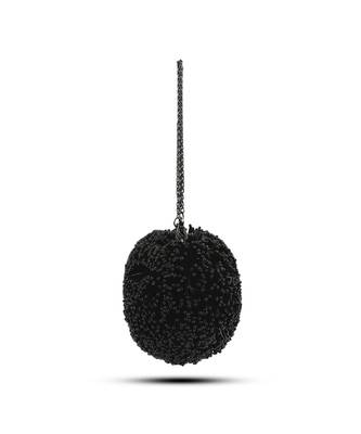 Black suede handcrafted sling bag 1