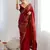 red Georgette sequin saree With Blouse