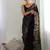 black Georgette sequin saree With Blouse