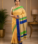 Multicolor Maheshwari Saree With Blouse