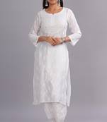 Ruksaar-chikankari-chanderi-top