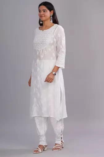 Ruksaar-chikankari-chanderi-top