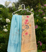 Multicolor Kota Silk blend Digital Print Saree