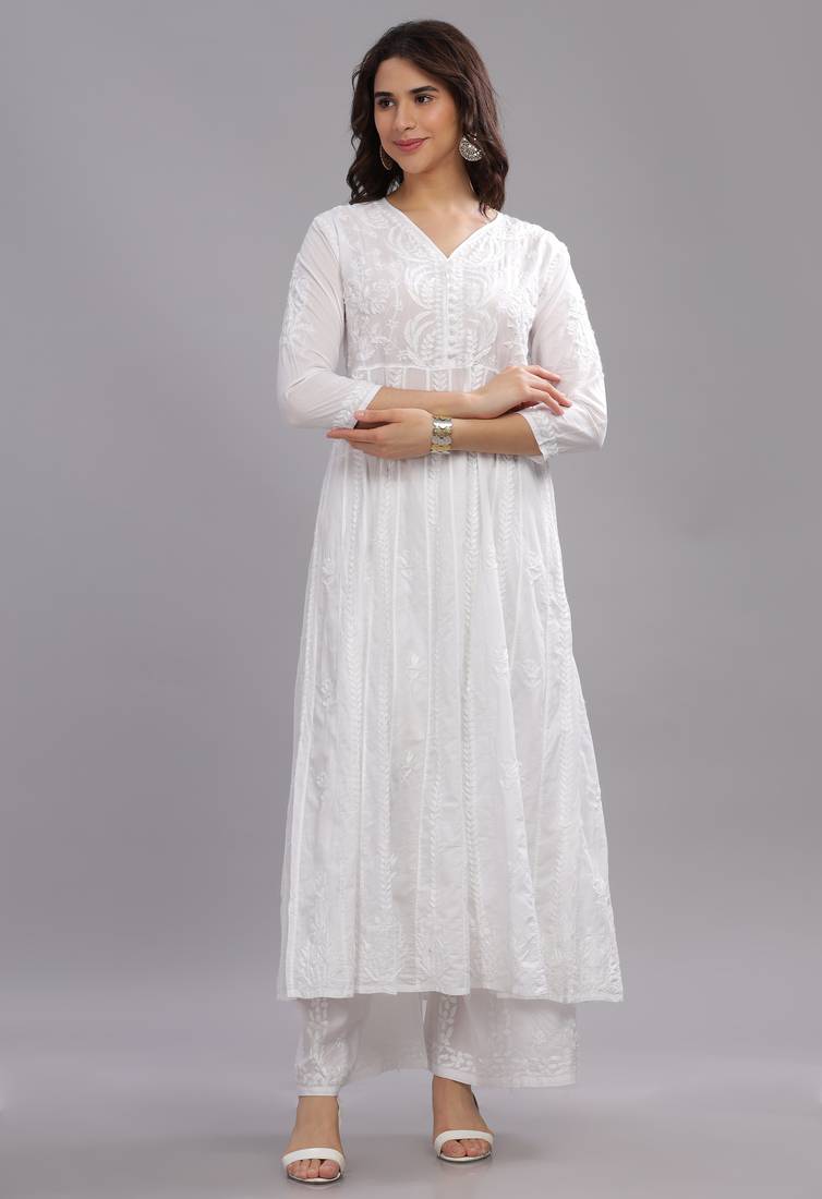 Aditi-chikankari-anarkali-cotton-kurta