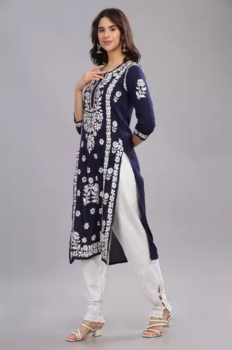 Anaya-chikankari-modal-kurta