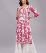 Jiya-chikankari-modal-kurta