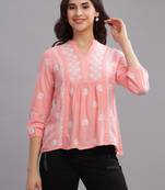 Zibaa-chikankari-cotton-top