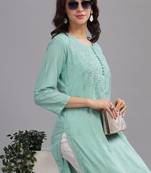 Sahar-chikankari-cotton-straight-kurta