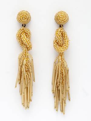 outre gold eardrop shaped handcrafted drop earrings 3