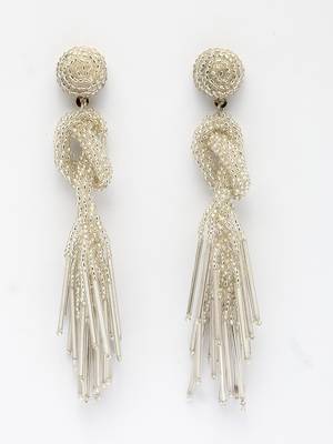 outre silver eardrop shaped handcrafted drop earrings 3