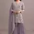 Lavender heavy faux georgette with viscose thread work suit