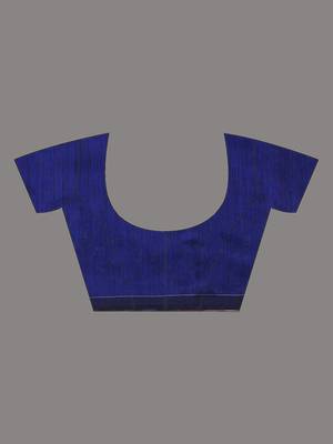 Blue cotton blend saree with sequin work 5