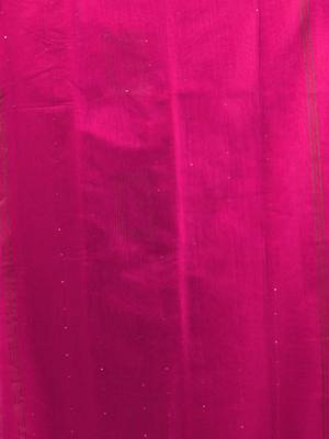 Pink cotton blend saree with sequin work 4