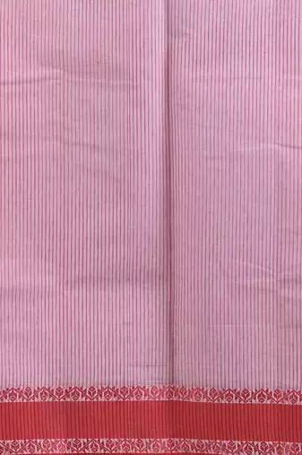White pure cotton tant saree with woven designs