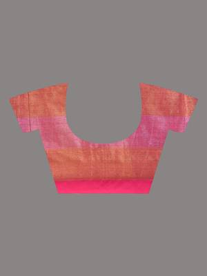 Multicolor tissue colorblocked soft saree 5