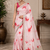 Pink Marble Dye Saree With Gota patti Work and Blouse